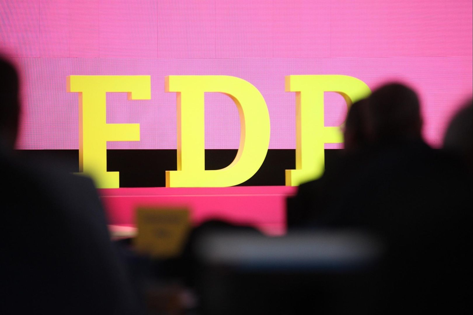 FDP-Logo auf Parteitag (Archiv)