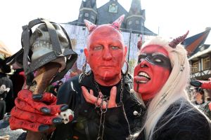 Feier zur Walpurgisnacht im Harz
