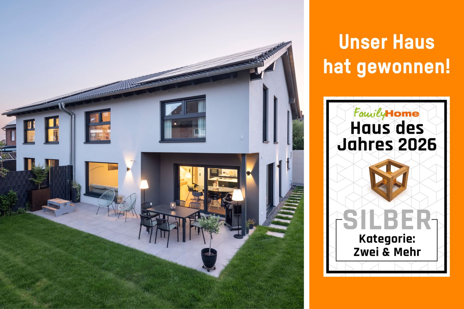 FingerHaus erhält Auszeichnung in der Kategorie „Zwei und Mehr“ beim FamilyHome Award 2026