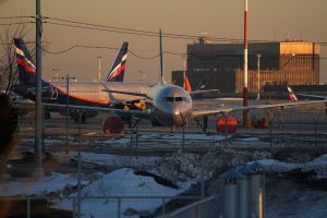 Flughafen in Moskau