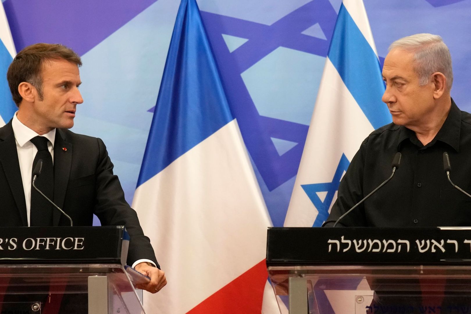 Frankreichs Macron und Israels Netanjahu