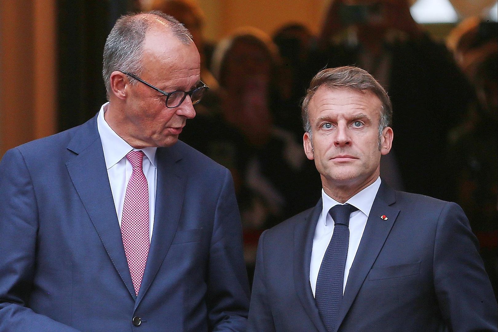 Friedrich Merz und Emmanuel Macron (Archiv)