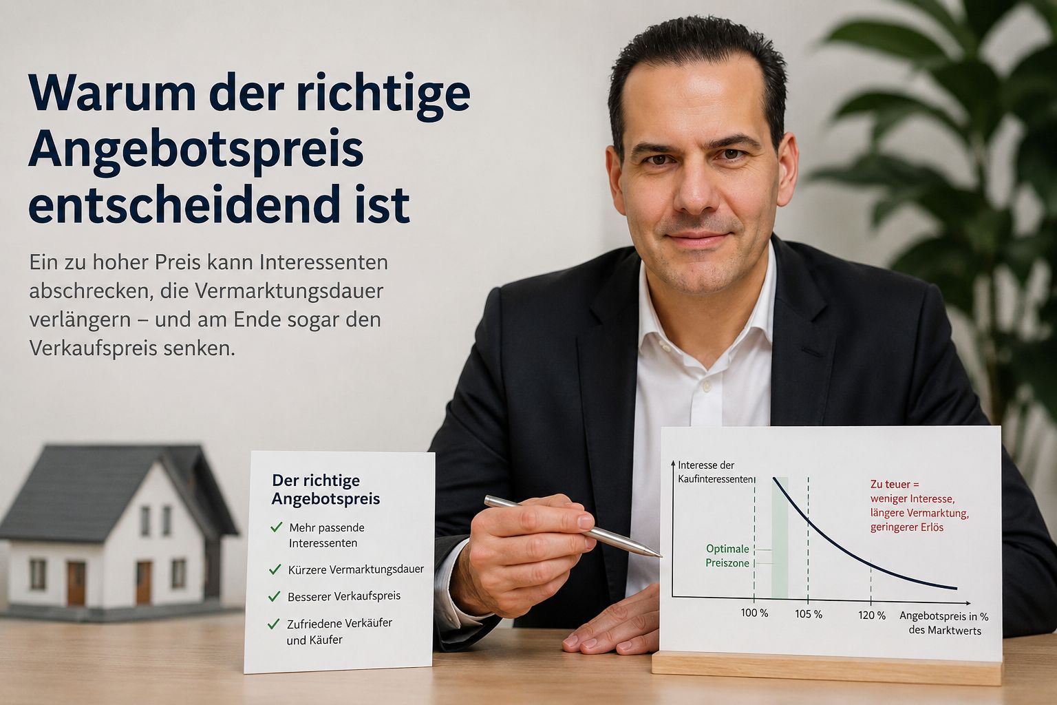 Für wie viel kann ich meine Immobilie verkaufen?