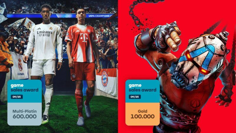 Fußballfieber und eine chaotische Jagd nach Beute mit den game Sales Awards im September