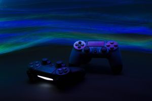 game console, sony, video games, lights, neon, freezelight, gamepad, joystick, console, ps4, xbox, dark, joysticks, playstation, controller, play, game, technology, fun, gamer, games, leisure, video games, video games, video games, video games, video game