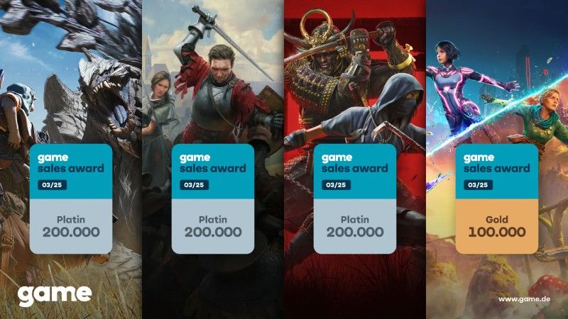 Game Sales Award – Neue Preisträger der begehrten Auszeichnung stehen fest