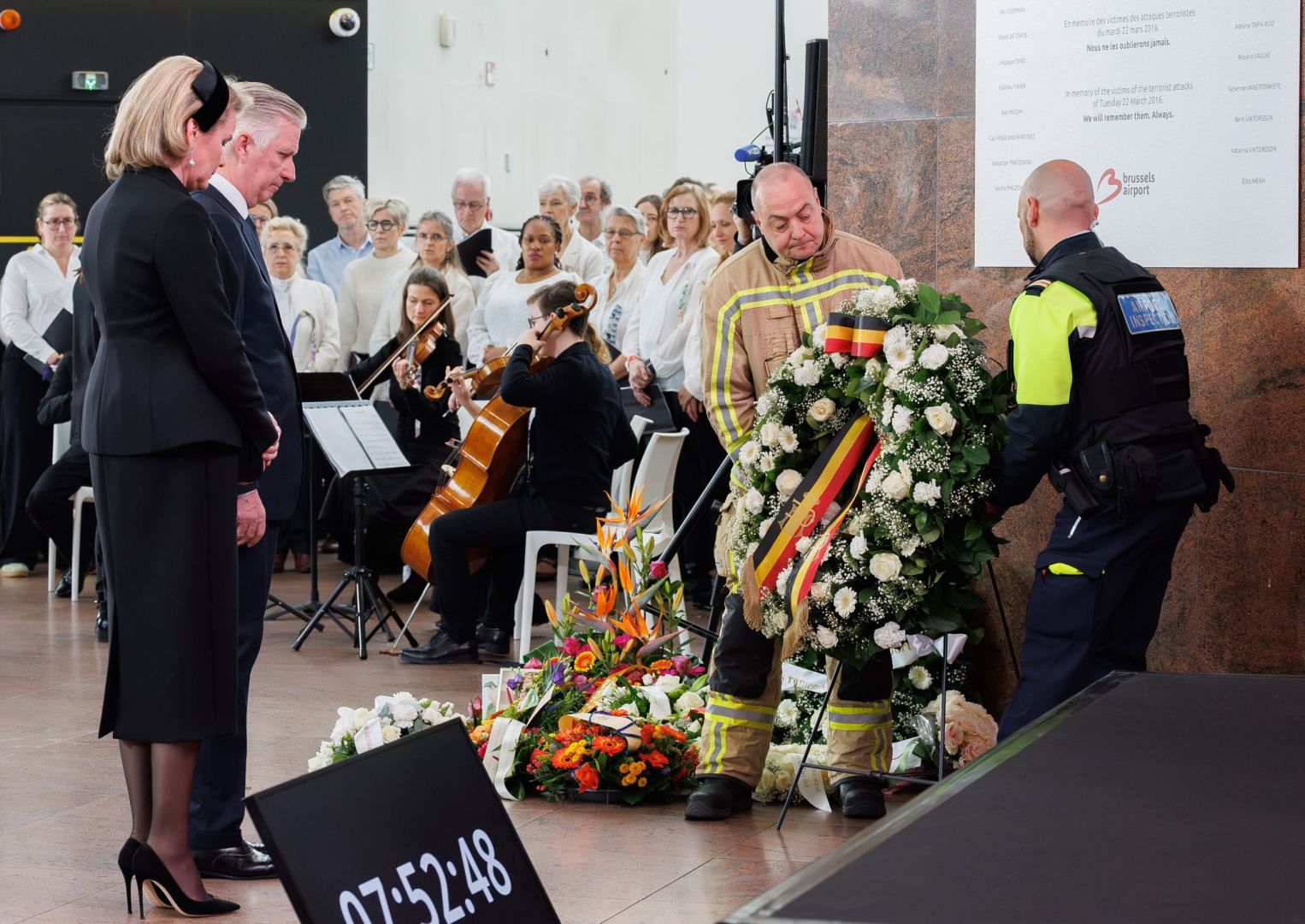 Gedenken an die Anschläge in Belgien