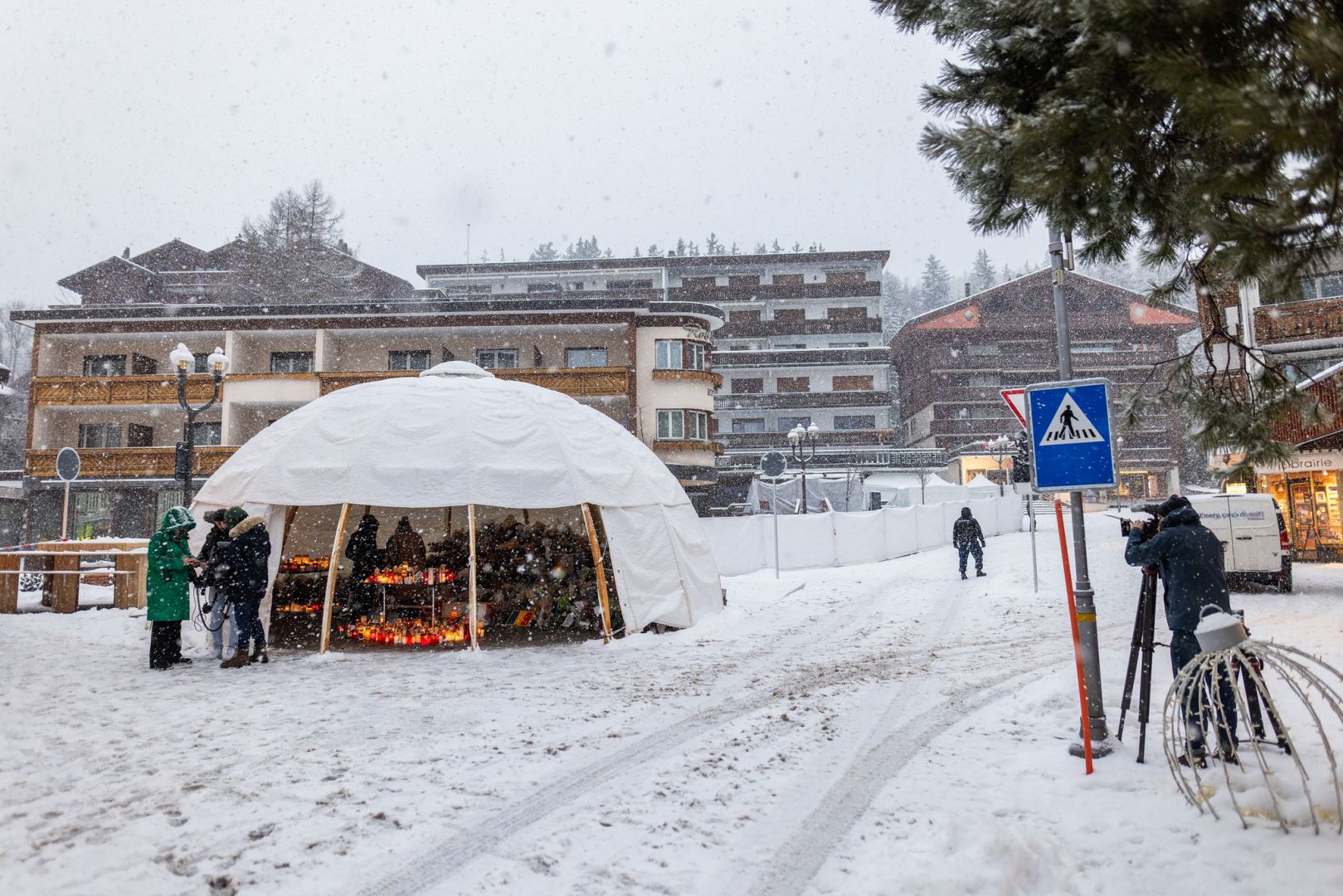 Gedenken in Crans-Montana