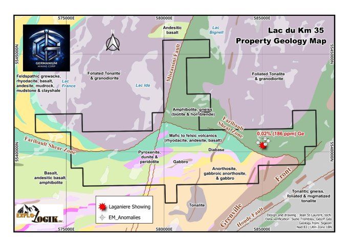 Germanium Mining Corp. erweitert sein zu 100 % unternehmenseigenes Germaniumkonzessionsgebiet Lac du Km 35 in Québec