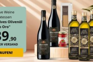 Giordano: Natives Olivenöl, Weine und Delikatessen im Paket für 39,90€
