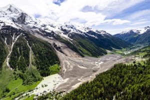 Gletscherabbruch im Wallis