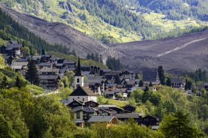 Gletscherabbruch im Wallis