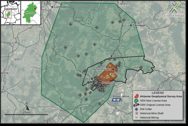 GreenX Metals Limited: Beginn der luftgestützten geophysikalischen Untersuchung bei Tannenberg und Abschluss der Platzierung