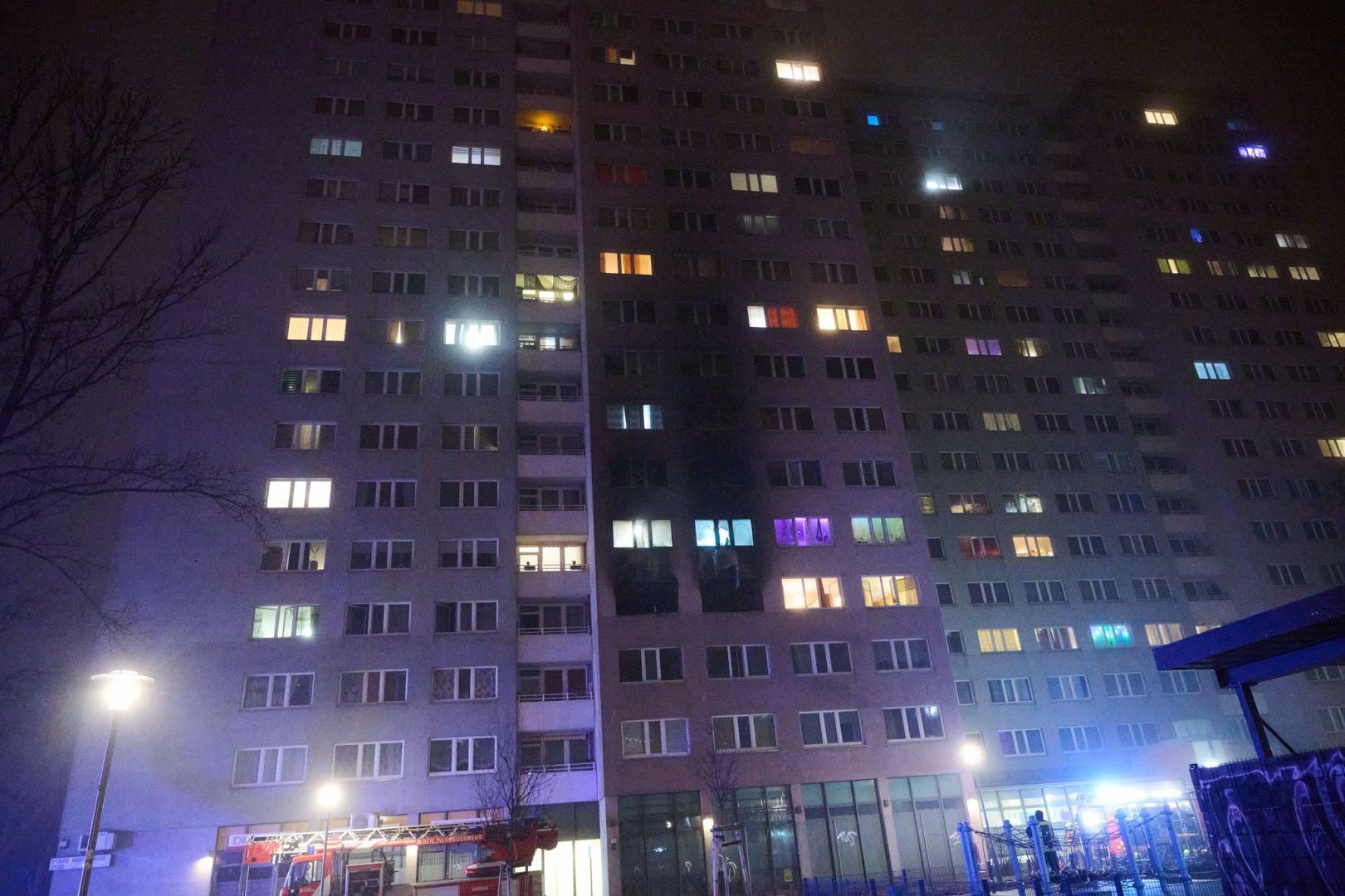 Hochhausbrand in Berlin