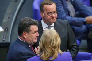 Hubertus Heil, Boris Pistorius, Bärbel Bas am 06.05.2025