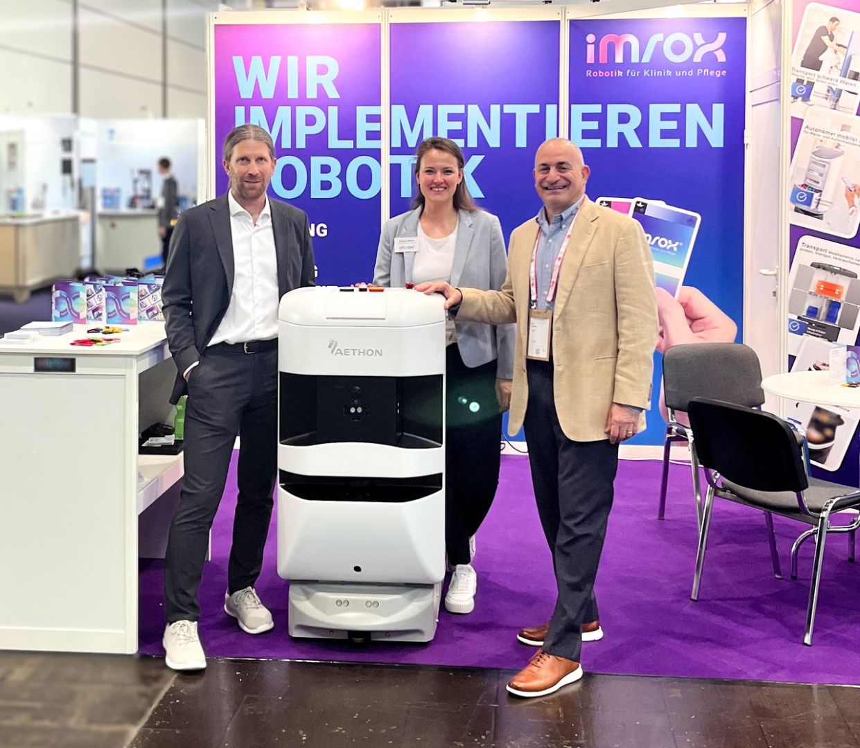 imrox geht Partnerschaft mit ST Engineering Aethon ein: Robotik soll im Gesundheitsbereich in Deutschland vorangetrieben werden