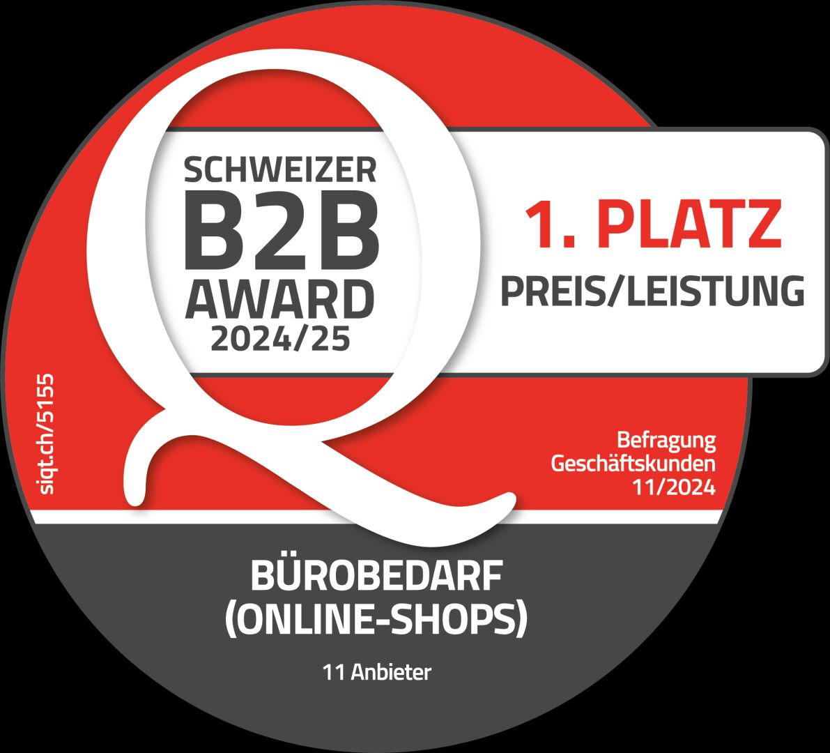 Internetstore.ch gewinnt erneut den Schweizer B2B Award im Bereich Preis/Leistung