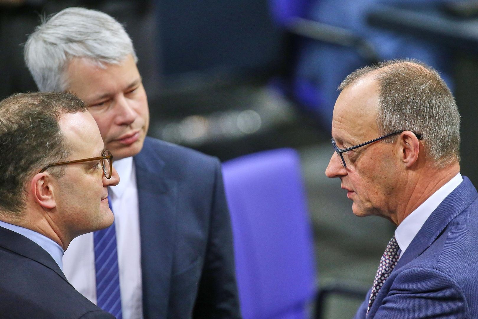 Jens Spahn,Steffen Bilger und Friedrich Merz (Archiv)