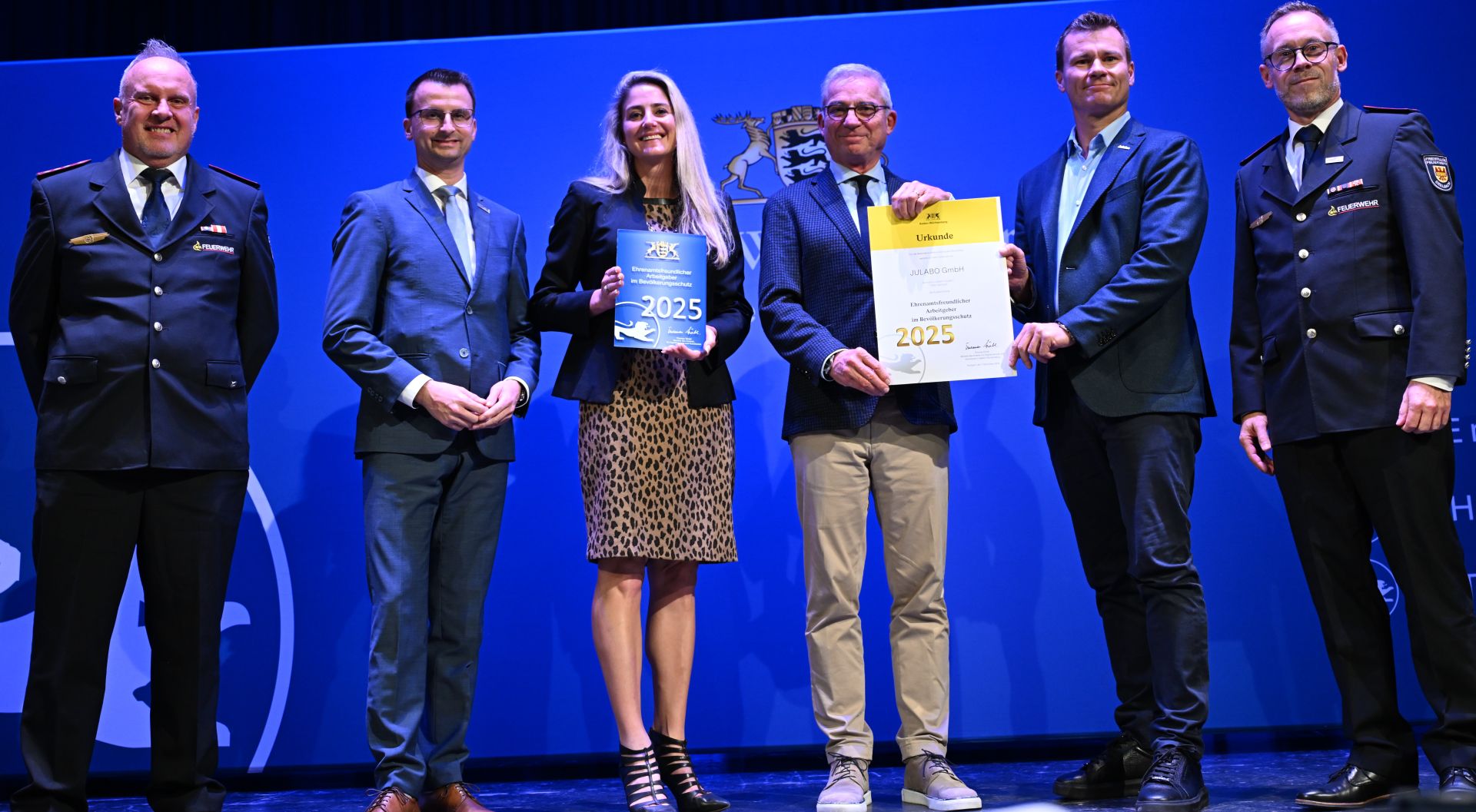 JULABO Seelbach als „ehrenamtsfreundlicher Arbeitgeber im Bevölkerungsschutz“ ausgezeichnet