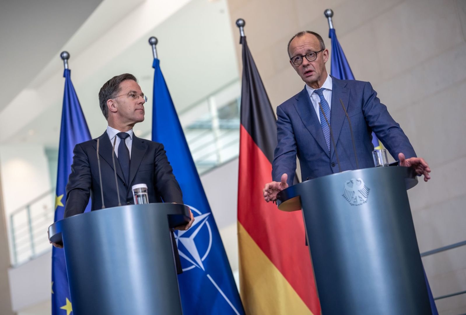 Kanzler Merz trifft Nato-Generalsekretär Rutte