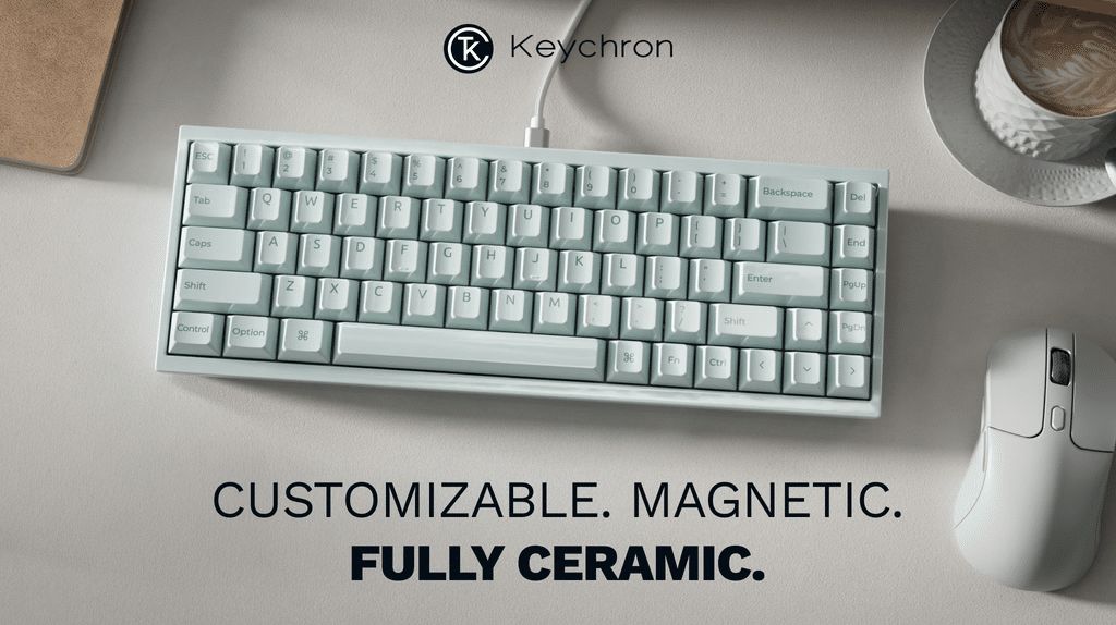 Keychron Q16 HE 8K: Weltweit erste vollständige Keramik-Gaming-Tastatur auf Kickstarter