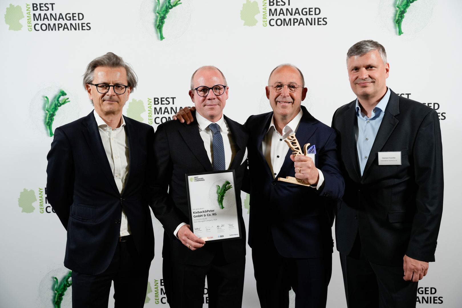 Kieback&Peter ist ein Preisträger des Best Managed Companies Award 2026