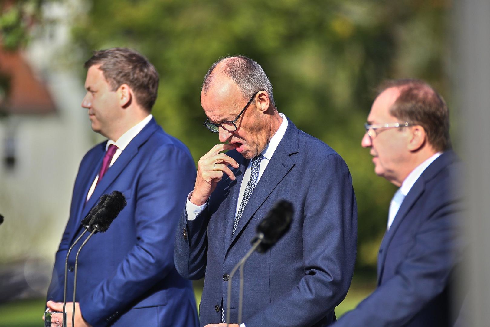 Klingbeil, Merz, Dobrindt am 01.10.2025