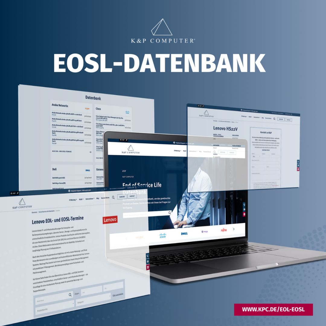 K&P Computer erweitert Informationsangebot um zentrale EOSL-Datenbank