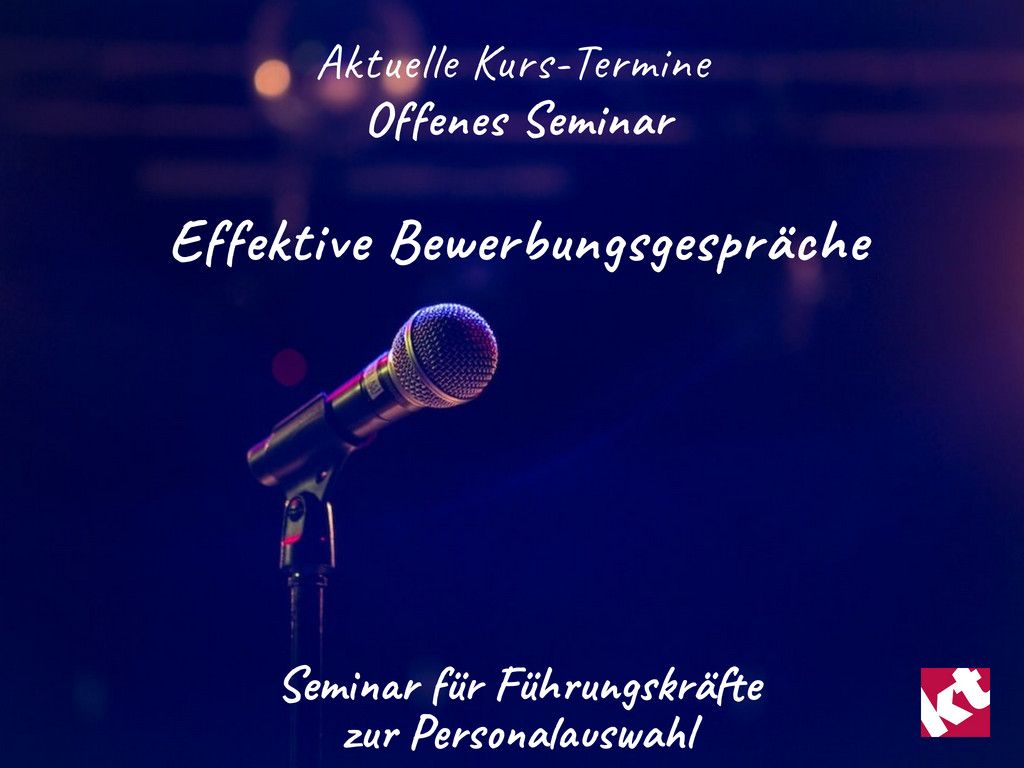 Kurzfristig Bewerbergespräche führen – Kompakttraining bietet Online-Seminar mit aktuellen Terminen
