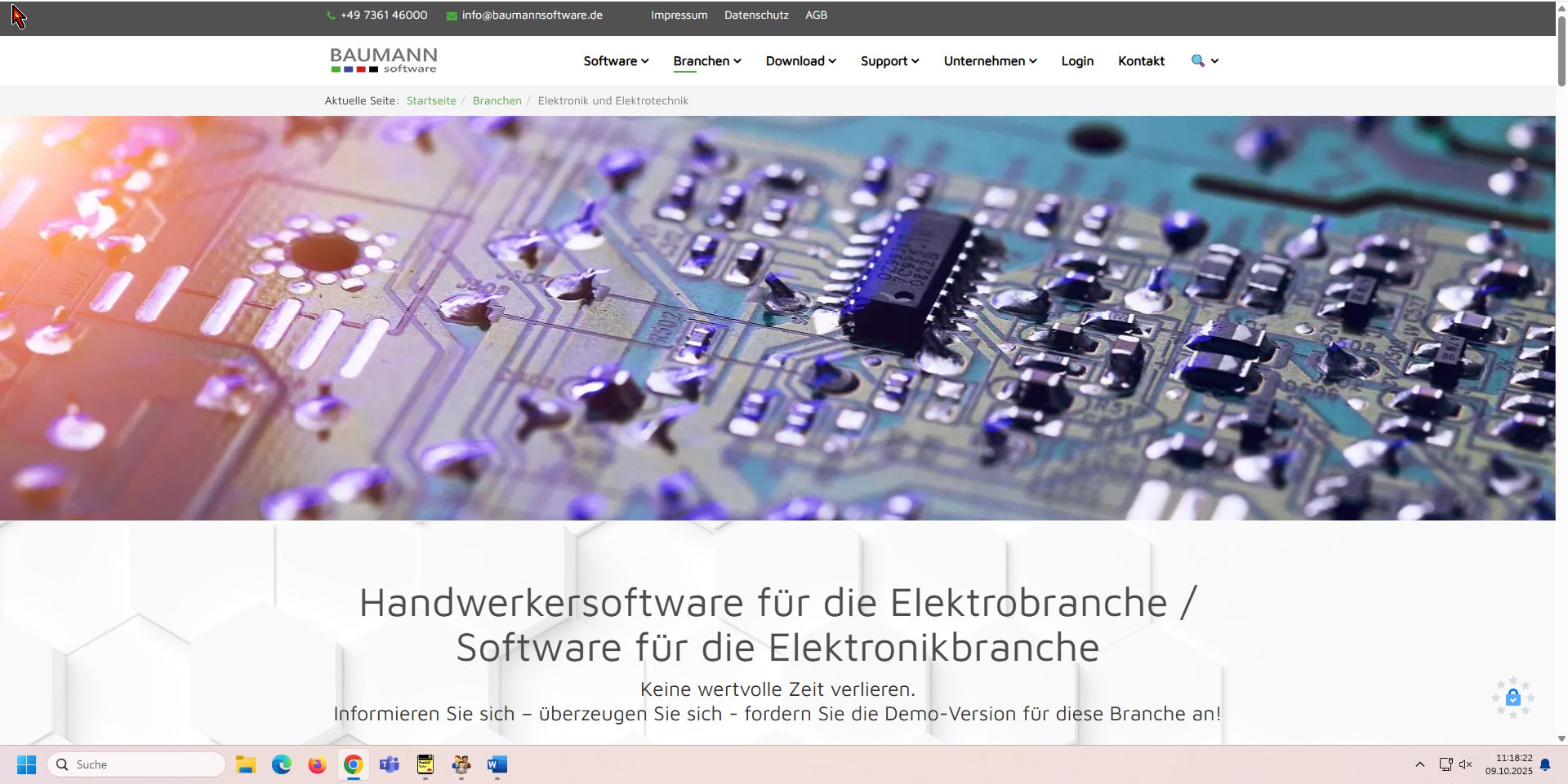 LAGERVERWALTUNG mit dem BAUMANN ERP: Anbindung Hochregallager und Röntgen-Bauteilzählung bei der IT-Electronic Service GmbH in Aulendorf