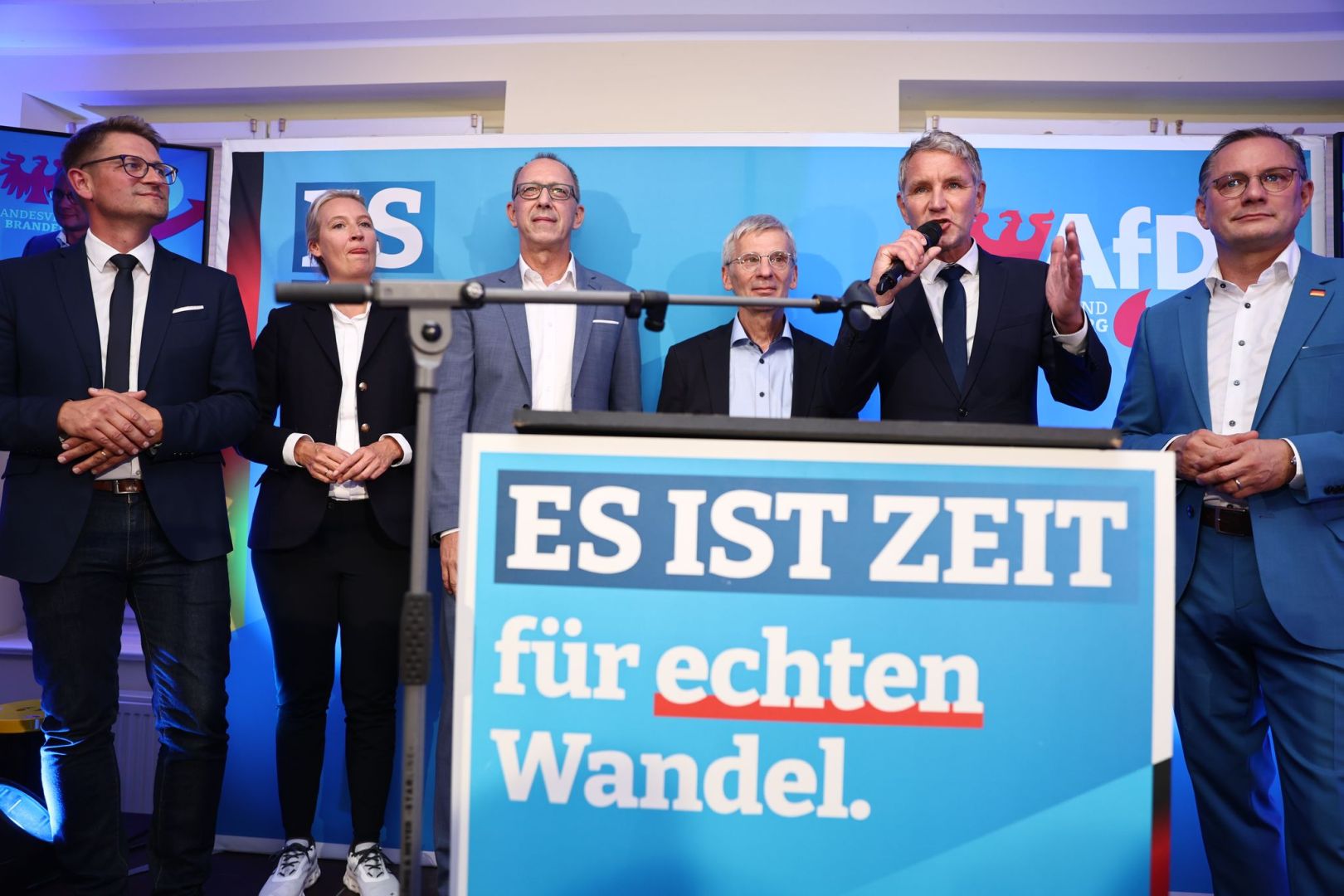 Landtagswahl in Brandenburg - Wahlparty AfD