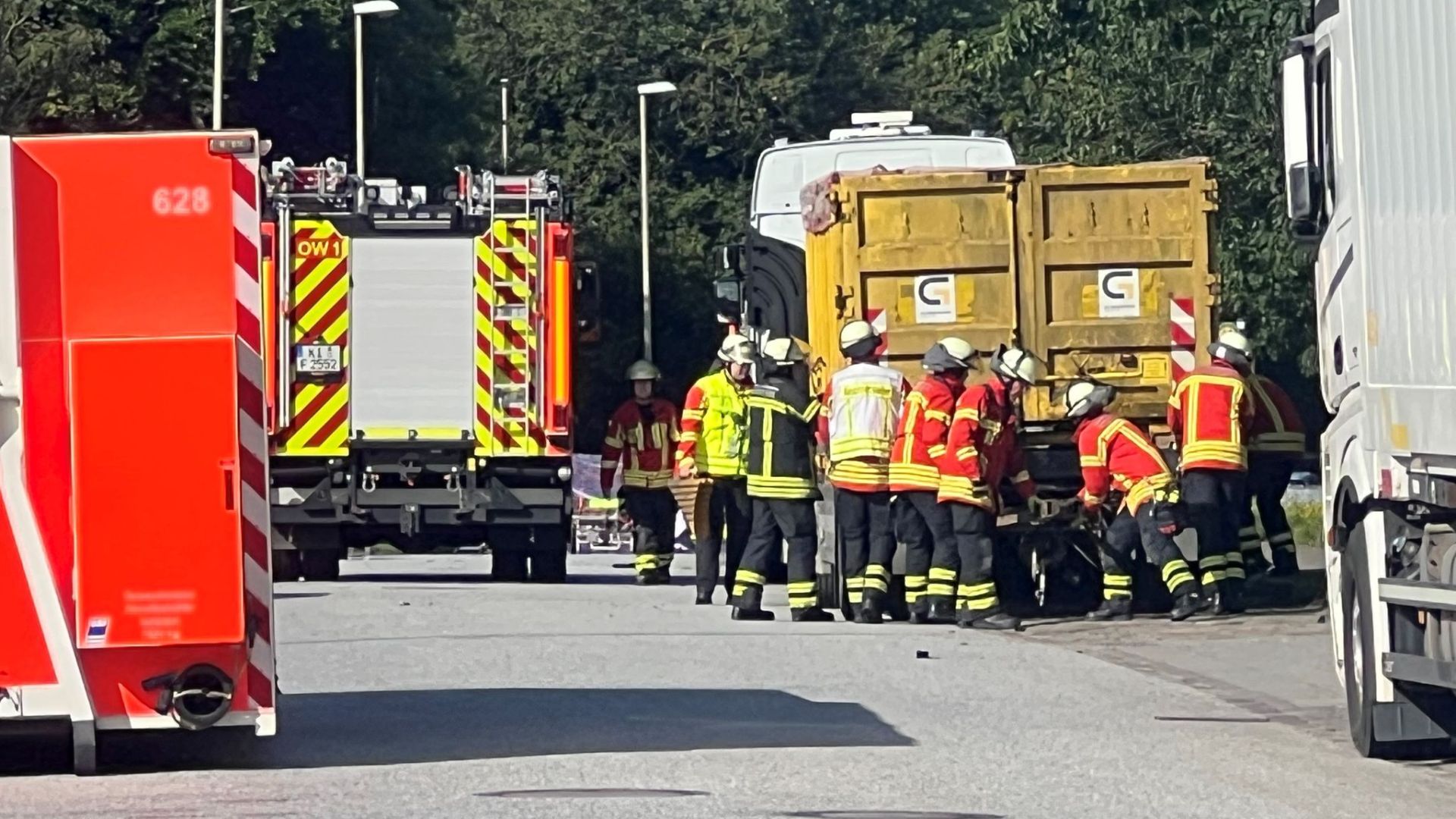 Lastwagen-Unfall in Kiel
