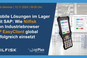 LogiPlus Web-Seminar zum Einsatz des Industriebrowsers LP EasyClient bei Nilfisk