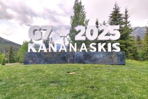 Logo von G7-Gipfel in Kanada im Juni 2025