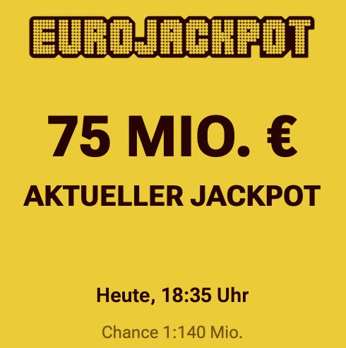 Lotto24 für 1 den EuroJackpot knacken staatl Lotto 5 Rabatt 75