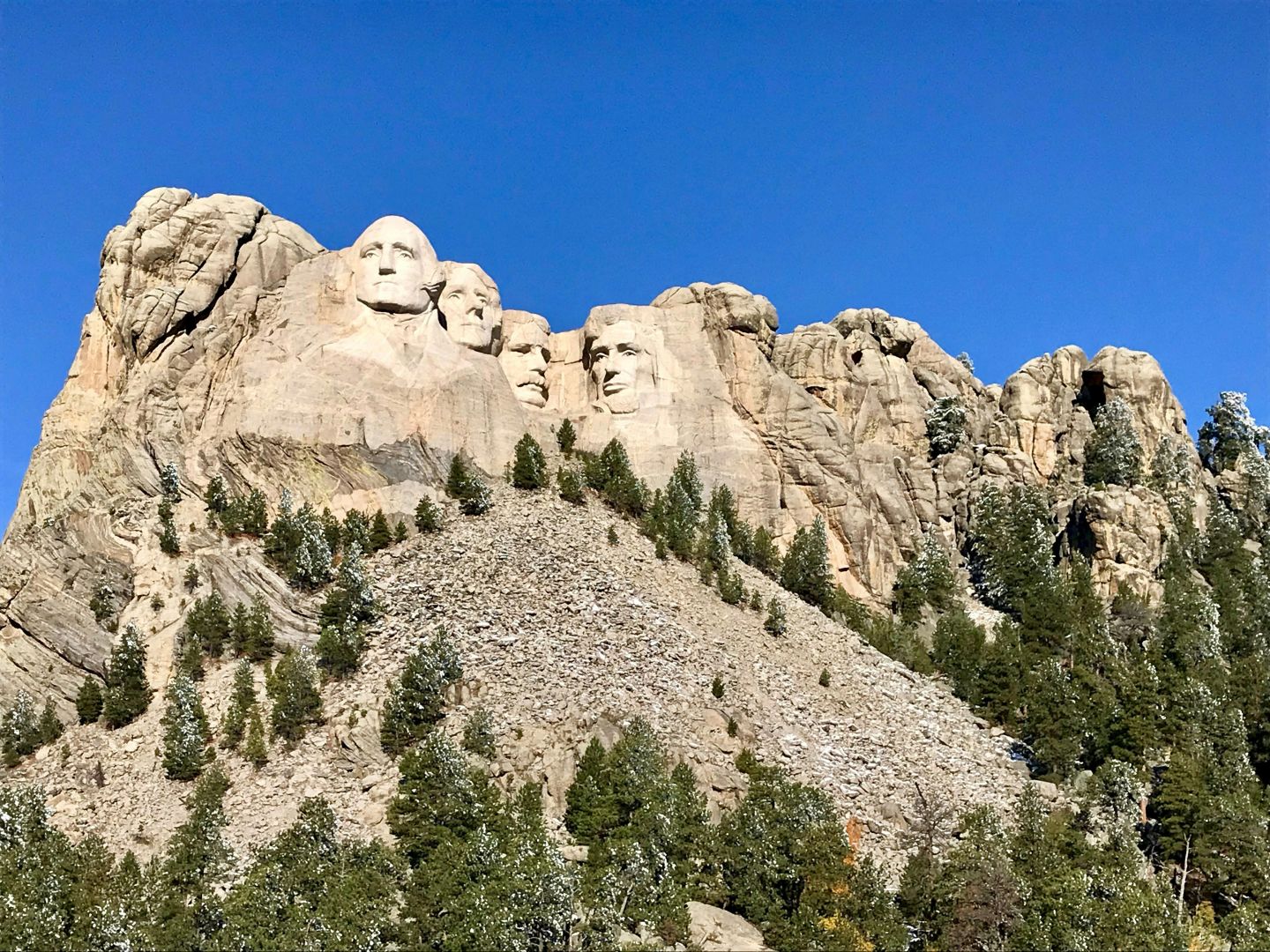 Low Angle Foto Von Mount Rushmore