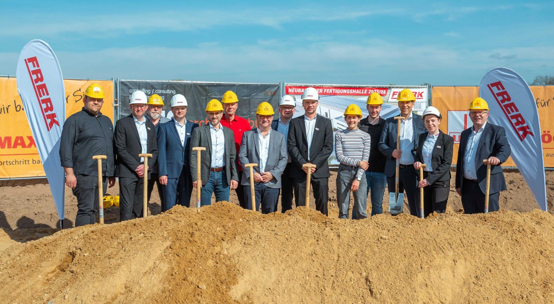 Max Bögl realisiert Hallenneubau für die Produktion von Notstromanlagen für die Firma FRERK