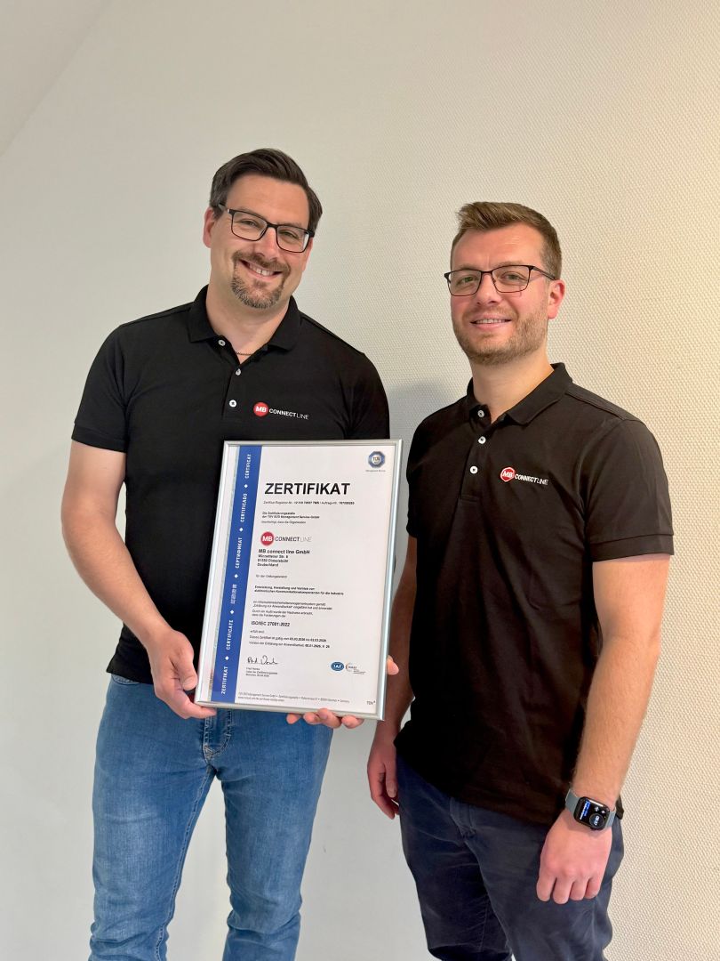 MB connect line erhält ISO-27001-Zertifizierung – secuvera begleitet Einführung des ISMS und den Zertifizierungsprozess
