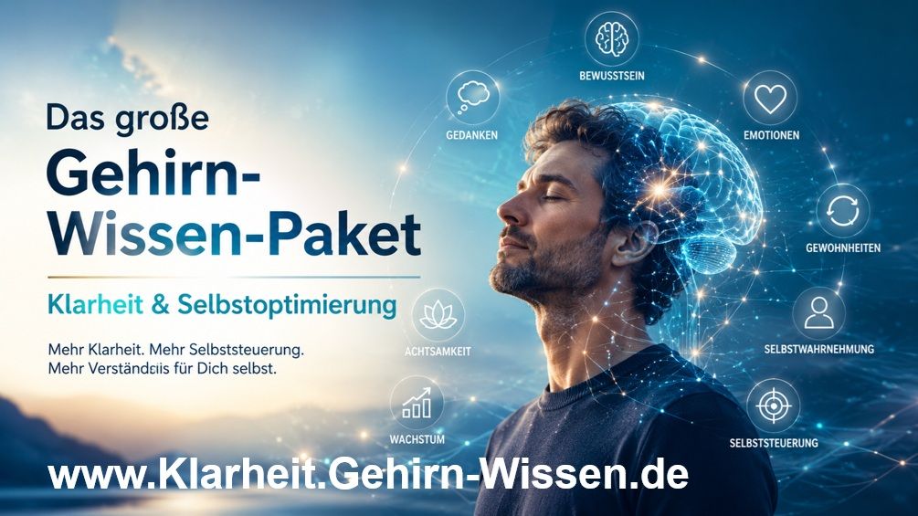 Mehr Klarheit im Kopf: Das große Gehirn-Wissen-Paket für Klarheit & Selbstoptimierung – mit über 4 Std. Video, 4 Std. Audio und 175 Seiten PDF