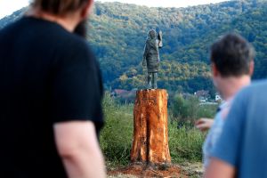 Melania-Trump-Statue in Slowenien