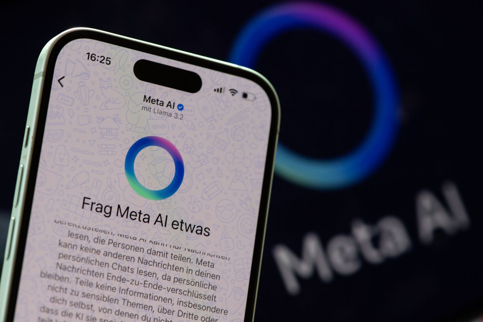 Meta AI auf einem Smartphone