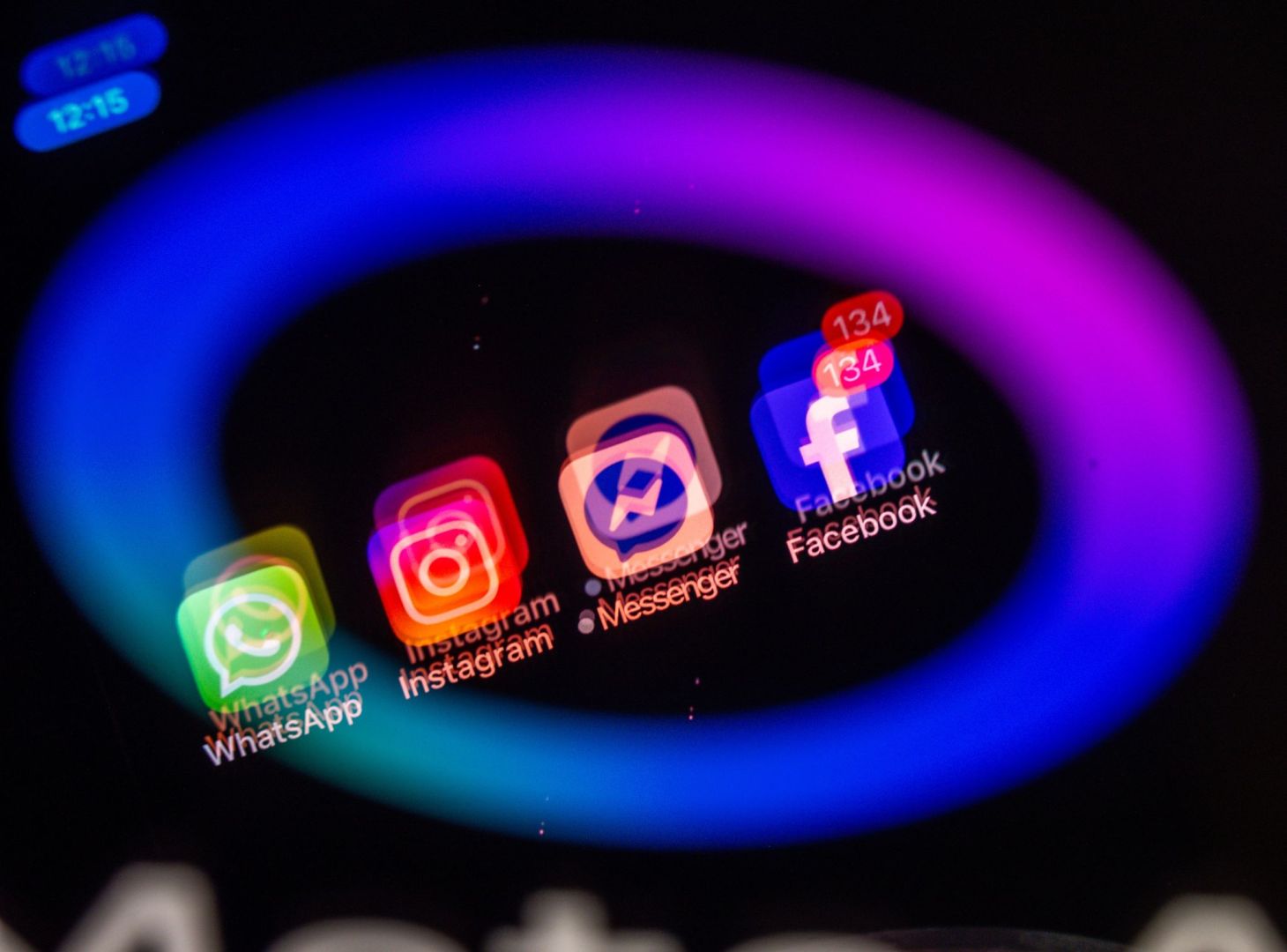Meta-Apps auf einem Smartphone