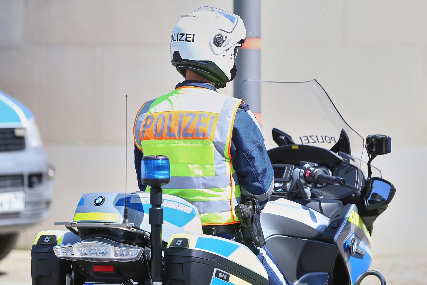 Motorrad-Polizist (Archiv)