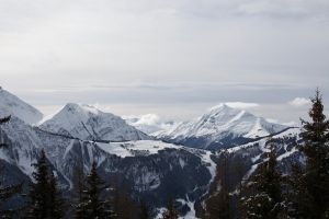 mountains, mountain peaks, snow