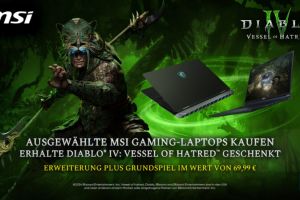 MSI Bundle für Gaming Laptops mit Diablo IV: Vessel of Hatred