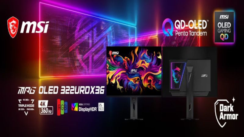 MSI präsentiert auf der COMPUTEX 2026 den MPG OLED 322URDX36: Der weltweit erste Gaming-Monitor mit Triple Mode OLED