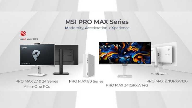 MSI PRO MAX Series – Optimiert für gleichzeitiges Multitasking, datenzentrierte Aufgaben und hybride Arbeit