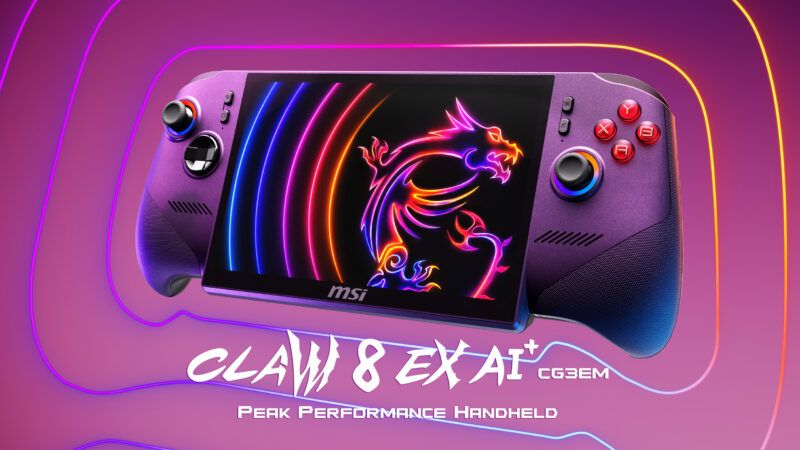 MSI stellt auf der COMPUTEX 2026 die Claw 8 EX AI+ vor