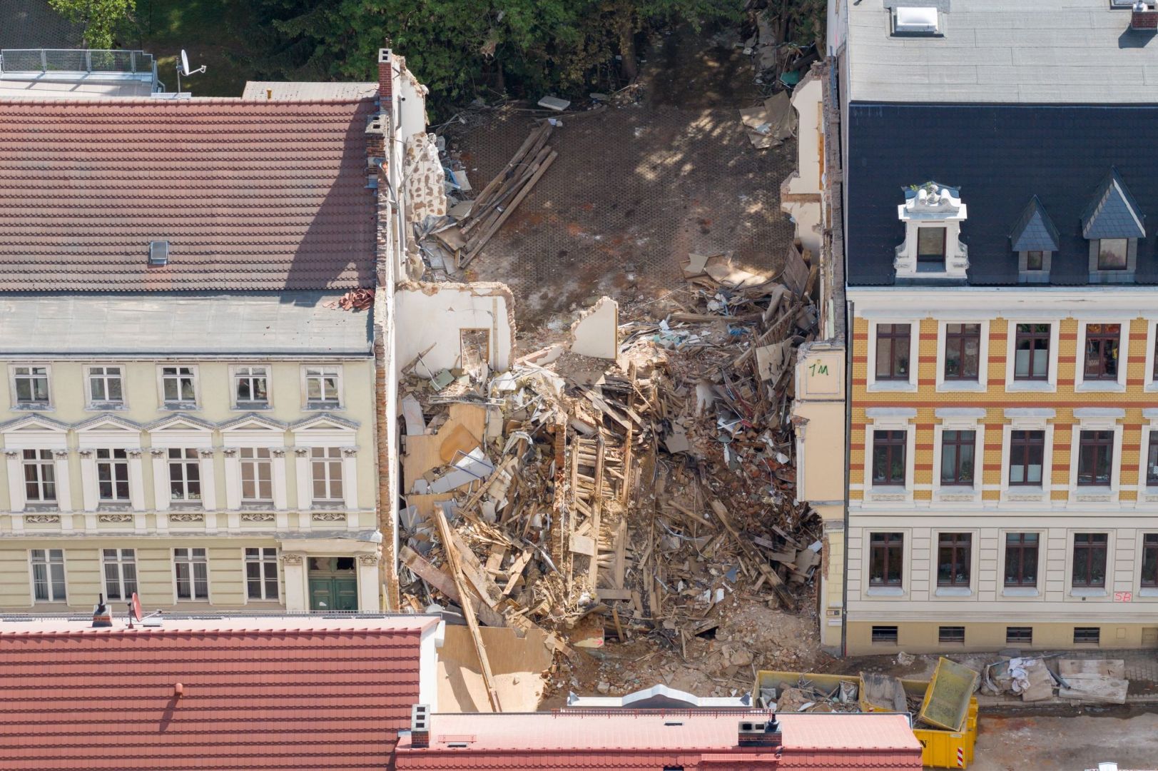 Nach dem Hauseinsturz in Görlitz