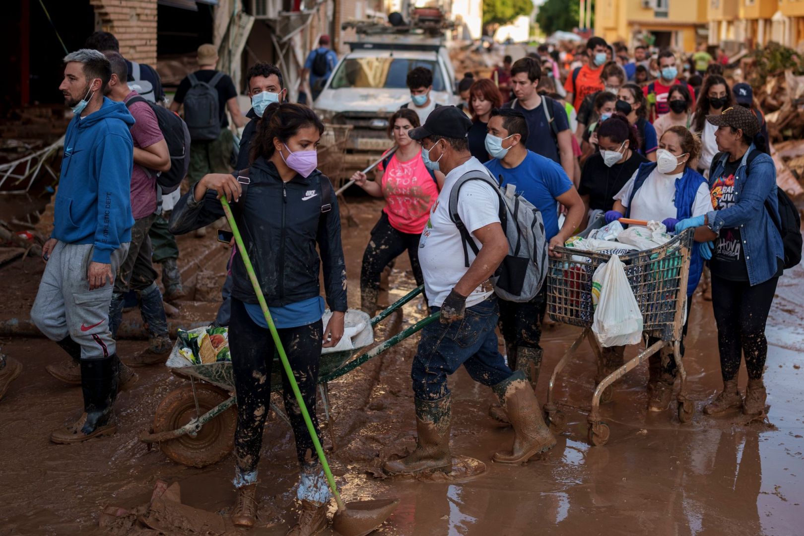 Nach den Überschwemmungen in Spanien